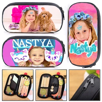 Armas Nagu Nastya Prindi Kosmeetika Kott Naiste Penaali Tüdrukud Statsionaarne Kotid Lõuend Pencil Box Teismelised Koolitarbed