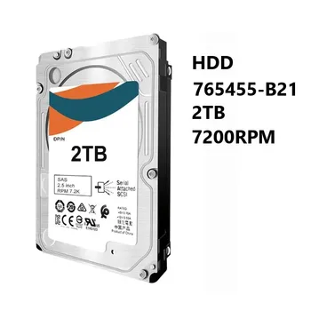 UUS HDD 765455-B21 2TB 7200RPM 2.5 SFF Digitaalselt Allkirjastatud Firmware SATA-6G kõvaketas H+P-E-ProLiant Gen8 Gen9 Gen10 Serverid