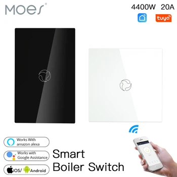 WiFi Smart Boiler Lüliti boilerite Smart Elu Tuya APP puldiga Amazon Alexa Echo Google ' i Kodu hääljuhtimine Klaasist Paneel