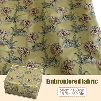 160x50cm Ins õlimaal Tekstuur korea 3D Tikandid Retro Lilled Jacquard Fabric Õmblusmasinad Mood Kleidid Kott, Padi DIY 