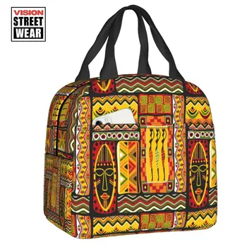 Aafrika Elemendid Muster Isoleeritud Lõuna Kott Naistele-Aafrika Etnilise Kultuuri Külmik Termilise Bento Box Töö Kooli Reisi