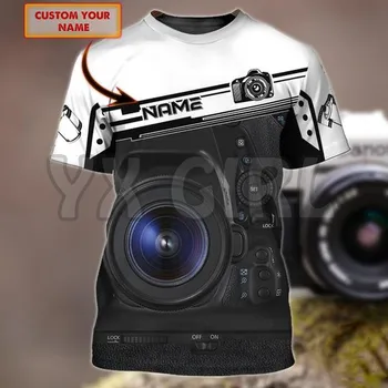 2022 Suve Mood Meeste t-särk Isikupärastatud Nimi Kaamera 3D Kogu Trükitud T-Särgid Tee Tops särgid Unisex Tshirt