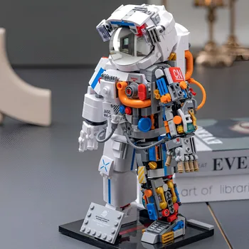 900pcs Astronaut ehitusplokid KES Spaceman Mudel Modulaarne DIY Mehaaniline Uurida Seiklus Telliskivi Puzzle Mänguasjad Lastele Kingitusi