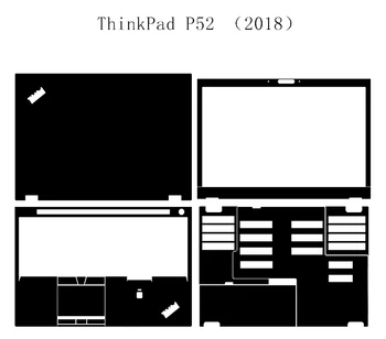 Kleebis Nahk Kate Kleebised jaoks ThinkPad P52 2018 Sülearvuti Carbon fiber Vinyl Kaitse