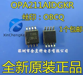 10tk originaal uus OPA211AIDGKR MSOP8 siidi OBCQ operatiivne võimendi