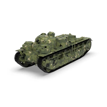 SSMODEL 100568 V1.7 1/100 3D Trükitud Vaik Mudeli Komplekt Briti A1E1 Sõltumatu Raske Tank