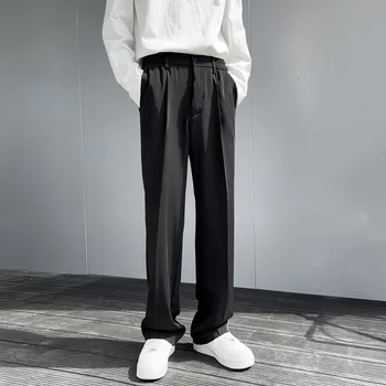 Khaki Must Valge Ülikond Püksid Meeste Slim Fit Mood Sotsiaalne Mens Kleit Püksid Korea Vabaaja Pikad Püksid Mens Ametlik Püksid