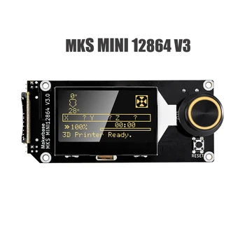 Makerbase 3D Printeri Osad Ekraan MKS MINI 12864 kajastatud, V3 SD-Kaart on Sisestatud Küljelt LCD Smart Emaplaadi Ekraan VORON MINI 12864 kajastatud,